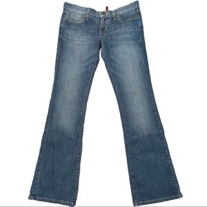 Guess Jeans size 30 flare leg, rainbow designs on back pockets, great condition